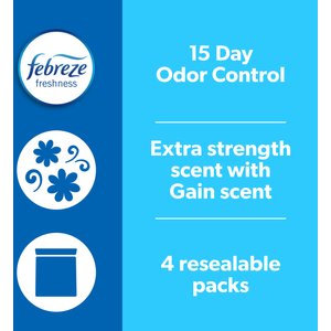 Fresh Step Febreze Freshness Gain Scented Clumping Clay Cat Litter, 42-lb
