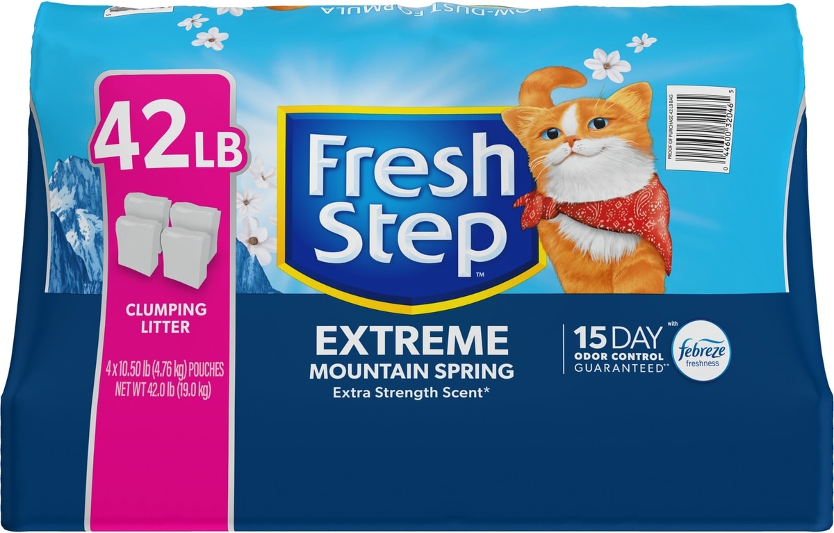 FRESH STEP Extreme Mountain Spring Febreze Scented Clumping Clay