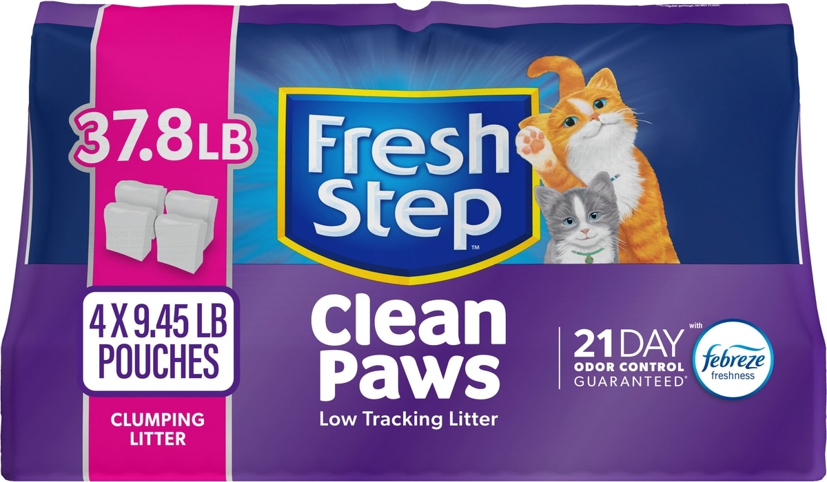 FRESH STEP Clean Paws Multi-Cat Scented Clumping Cat Litter,