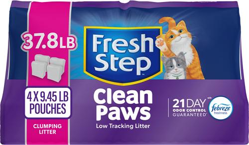 FRESH STEP Clean Paws Multi-Cat Scented Clumping Cat Litter,