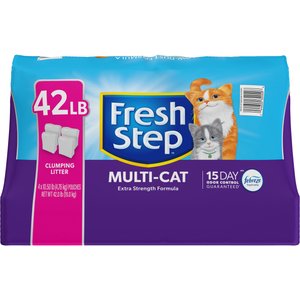 Fresh Step Multi-Cat Extra Strength Scented Clumping Cat Litter, 42-lb
