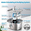 Show in main carousel: Casfuy PWS-133 T-Shaped Spout Stainless Steel Dog & Cat Water Fountain, 108-oz slide 6 of 8