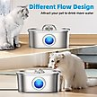 Show in main carousel: Casfuy PWS-133 T-Shaped Spout Stainless Steel Dog & Cat Water Fountain, 108-oz slide 2 of 8