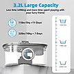 Show in main carousel: Casfuy PWS-133 T-Shaped Spout Stainless Steel Dog & Cat Water Fountain, 108-oz slide 3 of 8