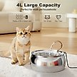 Show in main carousel: Casfuy PWS-143 Stainless Steel Cat & Dog Water Fountain with Swan-Neck Copper Spout, 135-oz slide 4 of 8