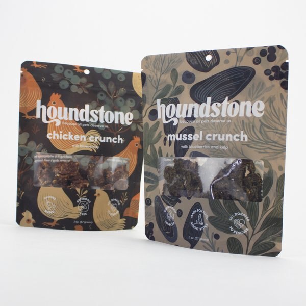 Houndstone Mussel Crunch Mussel, Blueberries & Kelp Freeze-Dried Dog Treats