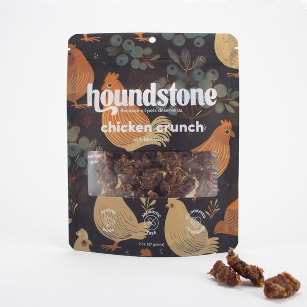 Houndstone Chicken Crunch Chicken & Blueberries Freeze-Dried Dog Treats