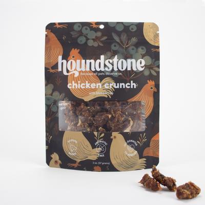 Show full view: Houndstone Chicken Crunch Chicken & Blueberries Freeze-Dried Dog Treats, 2-oz bag slide 4 of 8