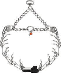 Herm Sprenger Stainless Steel Ultra-Plus ClicLock Prong Dog Training Collar, Chrome, 18-in neck, 3.2-mm wide