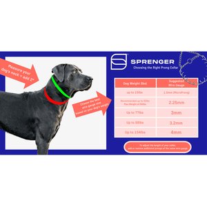 Herm Sprenger Ultra-Plus Training Dog Prong Collar, 18-in neck, 3.25-mm wide