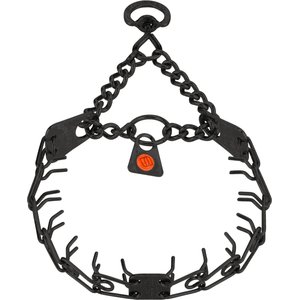 Herm Sprenger Micro-Plus Prong Dog Training Collar, Black, 10-in neck, 1.5-mm wide