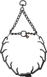 Herm Sprenger Steel Ultra-Plus Center ClicLock Dog Training Collar, Black, 12-in neck, 2.25-mm wide
