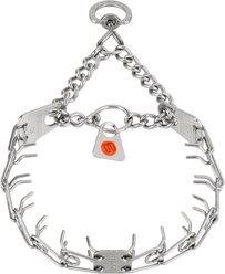 Herm Sprenger Micro-Plus Prong Dog Training Collar, Chrome, 10-in neck, 1.5-mm wide
