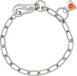 Herm Sprenger Stainless Steel Micro Adjustable Training Chain Dog Collar, Chrome, 12-in neck, 2-mm wide