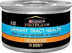 Purina Pro Plan Urinary Tract Health Adult Chicken Entree in Gravy Canned Cat Food, 3-oz can, case of 24
