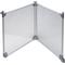 Show in main carousel: Front Row 2-Panel Transparent Panels & Aluminum Rods Foldable Dog & Cat Expansion Kit, Silver/Clear slide 1 of 5
