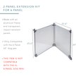 Show in main carousel: Front Row 2-Panel Transparent Panels & Aluminum Rods Foldable Dog & Cat Expansion Kit, Silver/Clear slide 2 of 5