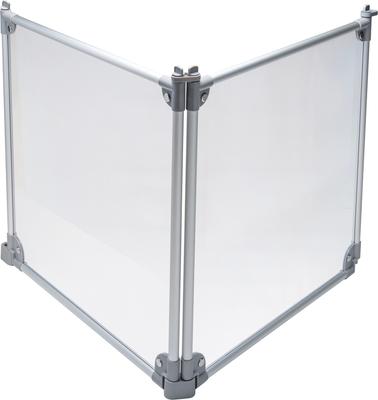 Show full view: Front Row 2-Panel Transparent Panels & Aluminum Rods Foldable Dog & Cat Expansion Kit, Silver/Clear slide 4 of 5