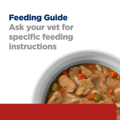 Show full view: Hill's Prescription Diet Multi-Organ Support Turkey & Vegetable Stew Wet Dog Food, 12.5-oz can, case of 12 slide 6 of 11