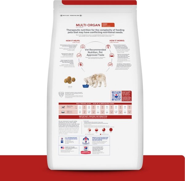 Hill's Prescription Diet Multi-Organ Support Chicken Dry Dog Food, 8.5-lb bag