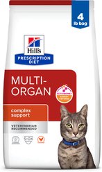 Hill's Prescription Diet Multi-Organ Support Chicken Dry Cat Food, 4-lb bag