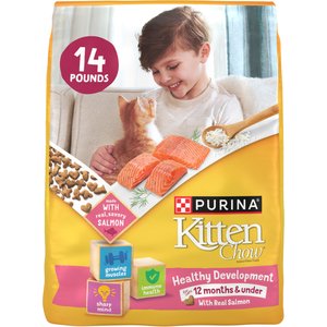 Kitten Chow Healthy Development Salmon Flavor Dry Cat Food, 14-lb bag