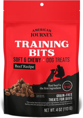 Show full view: Purina ONE SmartBlend Large Breed Puppy Formula Dry Food + American Journey Beef Recipe Grain-Free Soft & Chewy Training Bits Dog Treats slide 6 of 10
