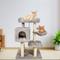 Show in main carousel: GOOPAWS 43-in Faux Fur Top Perch Cat Tree & Condo, Light Grey slide 7 of 7