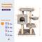 Show in main carousel: GOOPAWS 43-in Faux Fur Top Perch Cat Tree & Condo, Light Grey slide 6 of 7