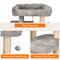 Show in main carousel: GOOPAWS 43-in Faux Fur Top Perch Cat Tree & Condo, Light Grey slide 5 of 7