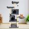 Show in main carousel: GOOPAWS Multi-Level 60-in Faux Fur Cat Tree & Condo, Dark Grey slide 7 of 7