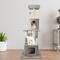 Show in main carousel: GOOPAWS 58-in Faux Fur Cat Tree & Condo, Light Grey slide 7 of 7