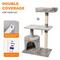 Show in main carousel: GOOPAWS 38-in Faux Fur Top Perch Cat Tree & Condo, Light Grey slide 3 of 7