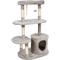 Show in main carousel: GOOPAWS 3-Tier 48-in Faux Fur Top Perch Cat Tree & Condo, Light Grey slide 2 of 7