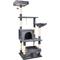 Show in main carousel: GOOPAWS Multi-Level 66-in Faux Fur Cat Tree & Condo, Dark Grey slide 2 of 8