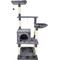 Show in main carousel: GOOPAWS Multi-Level 66-in Faux Fur Cat Tree & Condo, Dark Grey slide 1 of 8