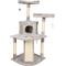 Show in main carousel: GOOPAWS 3-Tier 50-in Faux Fur Cat Tree & Condo, Light Grey slide 1 of 8