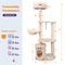Show in main carousel: GOOPAWS 3-Tier 59-in Faux Fur Cat Tree & Condo with Hammock, Cream slide 6 of 7
