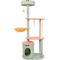 Show in main carousel: GOOPAWS 3-Tier 59-in Faux Fur Cat Tree & Condo with Hammock, Sage Green slide 1 of 7