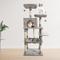 Show in main carousel: GOOPAWS Multi-Level 63-in Faux Fur Cat Tree & Condo with Hammock, Light Grey slide 7 of 7