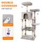 Show in main carousel: GOOPAWS Multi-Level 63-in Faux Fur Cat Tree & Condo with Hammock, Light Grey slide 3 of 7