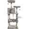 Show in main carousel: GOOPAWS Multi-Level 63-in Faux Fur Cat Tree & Condo with Hammock, Light Grey slide 1 of 7