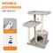 Show in main carousel: GOOPAWS 41-in Faux Fur Top Perch Cat Tree & Condo, Light Grey slide 3 of 7