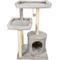 Show in main carousel: GOOPAWS 41-in Faux Fur Top Perch Cat Tree & Condo, Light Grey slide 1 of 7