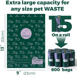 ATIFBOP Recycled Plastic Poop Bags, Scented, 600 count slide 2 of 6