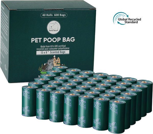 Show full view: ATIFBOP Recycled Plastic Poop Bags, Scented, 600 count slide 1 of 8