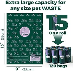 ATIFBOP Recycled Plastic Poop Bags, Scented, 120 count slide 2 of 6