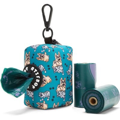 ATIFBOP ATIFBOP Leash Attachment Poop Bag Dispenser with Bags, 30 count, Scented, Green