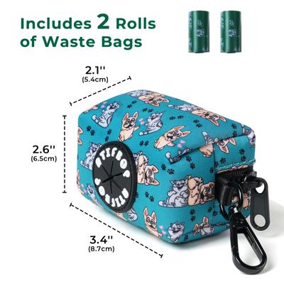 Show full view: ATIFBOP Leash Attachment Poop Bag Dispenser with Bags, 30 count, Scented, Green slide 2 of 8