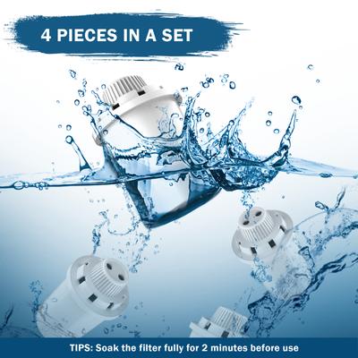 Show full view: PetNF Stainless Stell Dog Water Fountain Replacement Filters, 4 count slide 5 of 6